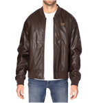 Trident Vegan Leather Bomber Jacket