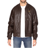 Trident Vegan Leather Bomber Jacket