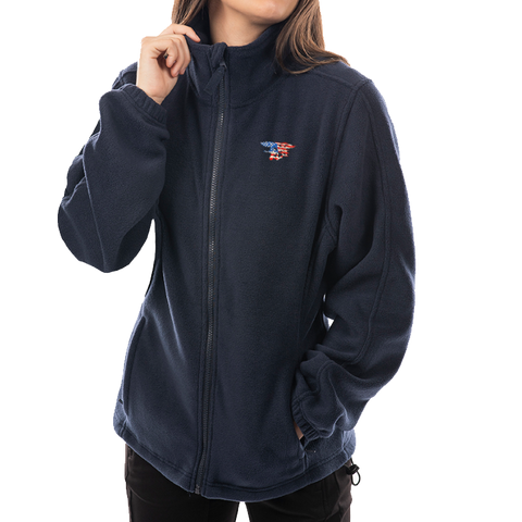 Ladies Trident Flag Polar Fleece Full Zip Jacket