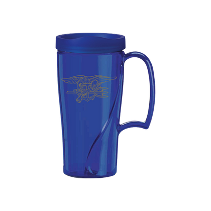 Blue Trident Travel Mug