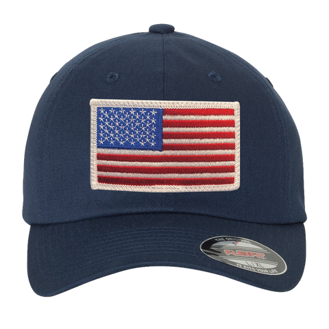 USA Flag FlexFit Hat with Subdued UDT-SEAL – Trident Store