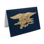 NAVY SEAL Trident Gold Embossed Note Cards Set - UDT-SEAL Store
