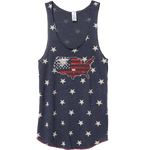 Ladies Racerback Trident USA Stars Tank