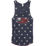 Ladies Racerback Trident USA Stars Tank