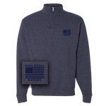 Red White Blue Trident Quarter Zip Sweatshirt