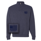 Red White Blue Trident Quarter Zip Sweatshirt