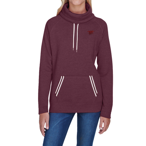 Ladies Trident Cowl Neck Sweatshirt