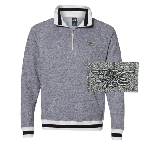 Men's Trident Peppered Fleece Quarter-Zip Sweatshirt