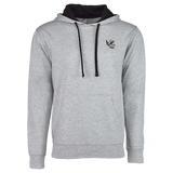 Bone Frog Heather Gray/Black French Terry Fleece Hoodie