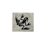 Bone Frog Heather Gray/Black French Terry Fleece Hoodie