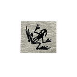 Bone Frog Heather Gray/Black French Terry Fleece Hoodie