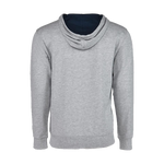 Trident Heather Gray/Navy French Terry Fleece Hoodie