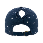 Ladies Trident Garment Washed Stars Print Cap