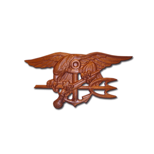 ヴィンテージ US Navy エンブレム 木製 盾 手彫り 英国製 NAVY EMBLEM