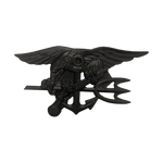 Trident Black 18" Wooden Carving