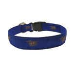 Dog Collar Royal Blue with Gold Trident - UDT-SEAL Store
