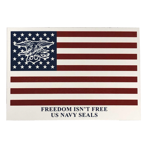 Magnet: Freedom Isn't Free Flag with Trident