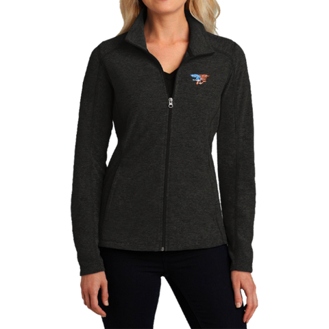 Ladies Trident Flag Microfleece Full Zip Jacket