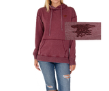 Maroon Classic Hoodie with Maroon Trident