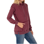 Maroon Classic Hoodie with Maroon Trident