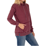 Maroon Classic Hoodie with Maroon Trident