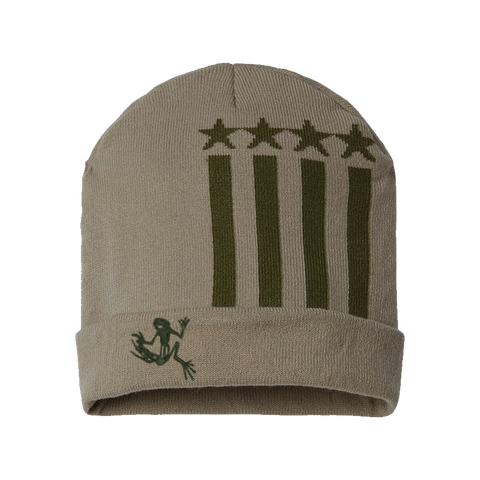 Bone Frog Patriotic Cuffed Beanie