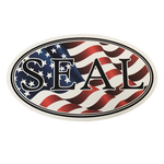 SEAL Oval Patriotic Decal