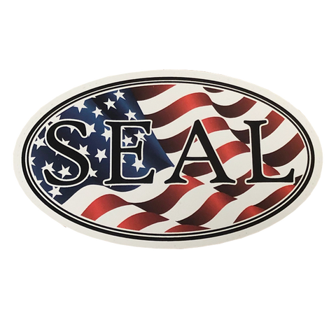 SEAL Oval Patriotic Decal