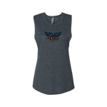 Ladies Stars and Stripes Trident Star Muscle Tank