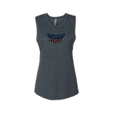 Ladies Stars and Stripes Trident Star Muscle Tank