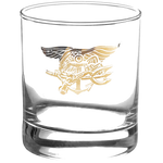 Trident Metallic Gold Rocks Glass