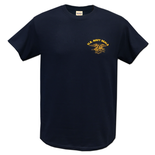 Maglietta Uomo Seal Team Six US Navy, Cotone 100%, Girocollo, Manica Corta, Taglia Unica, Stampa Originale