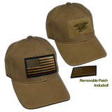 Green FlexFit Velcro Hat with Trident - UDT-SEAL Store
 - 1