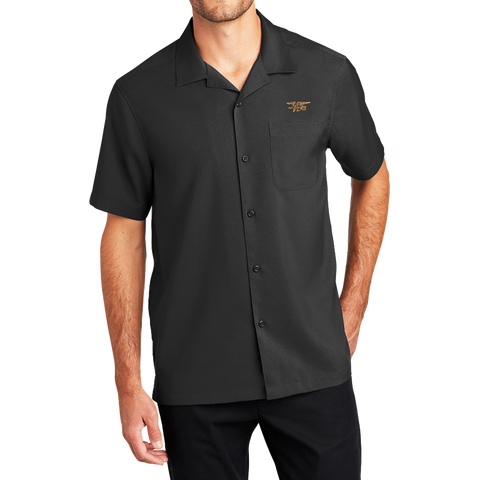 Men's Trident Graphite Short Sleeve Performance Camp Shirt