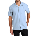 Men's Cloud Blue Trident Short Sleeve Performance Camp Shirt
