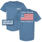 American Flag One Team One Fight Tshirt